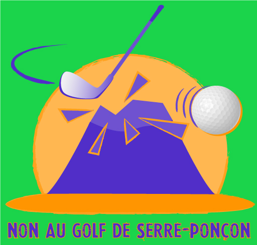 Logo de la Zad du lac, Non au golf de Serre-Ponçon !